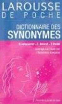 Couverture du livre Dictionnaire des Synonymes - Larousse 