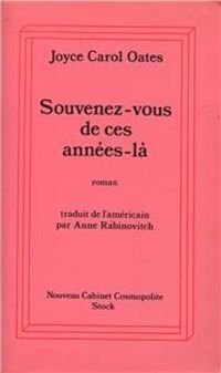 Couverture du livre Souvenez-vous de ces années-là - Joyce Carol Oates