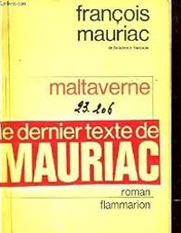 Couverture du livre Maltaverne - Francois Mauriac