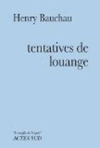 Henry Bauchau - Tentatives de louange