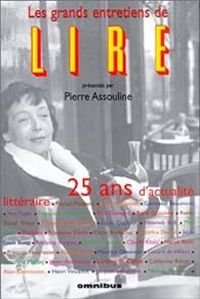 Couverture du livre Les grands entretiens de lire - Lire 