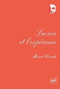 Couverture du livre Lucrèce et l'expérience - Marcel Conche