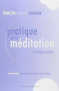 Couverture du livre Pratique de la méditation à chaque instant  - Thich Nhat Hanh