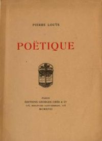 Pierre Lous - Poëtique