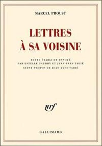 Couverture du livre Lettres à sa voisine - Marcel Proust