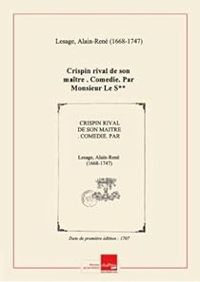 Couverture du livre Crispin rival de son maître - Alain Rene Lesage