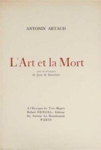 Couverture du livre L’art et la mort - Antonin Artaud