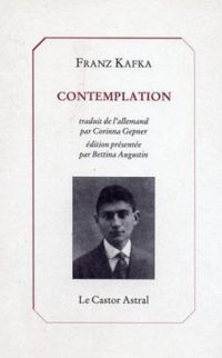 Couverture du livre Contemplation - Franz Kafka