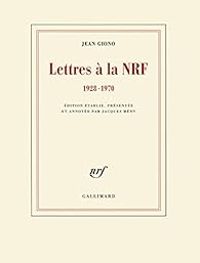 Couverture du livre Lettres à la NRF - Jean Giono