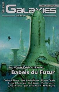 Couverture du livre Galaxies, n°66 - Jean Louis Trudel - Patrice Lajoye - Ariane Gelinas - Micky Papoz - Bernard Henninger - Revue Galaxies - Rich Larson - Pauline J Bhutia - Da Xiaolin Spires - Shweta Taneja