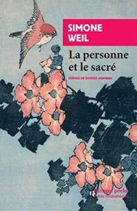 Couverture du livre La personne et le sacré - Simone Weil