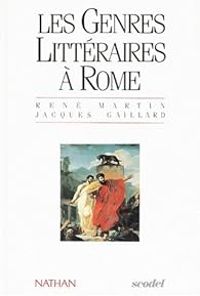 Couverture du livre Les genres littéraires à Rome - Rene Martin