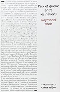 Couverture du livre Paix et guerre entre les nations - Raymond Aron