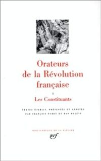 Couverture du livre Orateurs de la Révolution française - Francois Furet