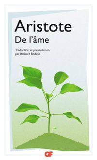 Couverture du livre De l'âme - Aristote 