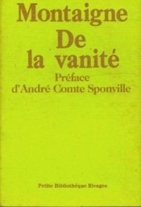 Couverture du livre De la vanité - Michel De Montaigne