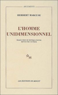 Couverture du livre L'HOMME UNIDIMENSIONNEL - Herbert Marcuse