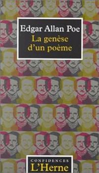 Couverture du livre La genèse d'un poème  - Edgar Allan Poe