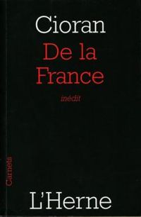 Couverture du livre De la France - Emil Cioran