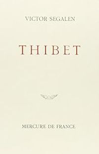 Couverture du livre Thibet - Victor Segalen