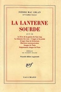 Couverture du livre La lanterne sourde - Pierre Mac Orlan