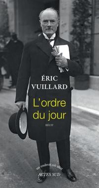 Couverture du livre L'ordre du jour - Ric Vuillard