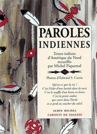 Couverture du livre Paroles indiennes - Michel Piquemal