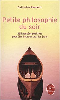 Couverture du livre Petite philosophie du soir - Catherine Rambert