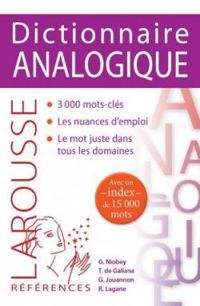 Couverture du livre Dictionnaire analogique - Larousse 