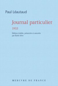 Paul Leautaud - Journal particulier 1933