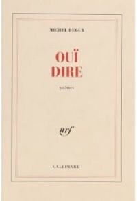 Couverture du livre Oui dire - Michel Deguy