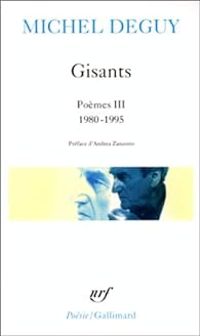 Couverture du livre Gisants. Poèmes III 1980-1995 - Michel Deguy