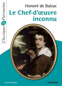 Couverture du livre Le chef-d'oeuvre inconnu - Honore De Balzac