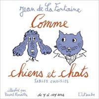 Couverture du livre Comme chiens et chats - Jean De La Fontaine