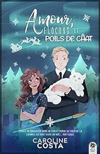 Couverture du livre Amour, flocons et poils de chat - Caroline Costa