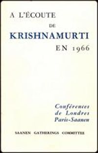 Couverture du livre Les Enseignements de Krishnamurti en 1967  - Jiddu Krishnamurti - Entretiens Saanen Gathering Committee