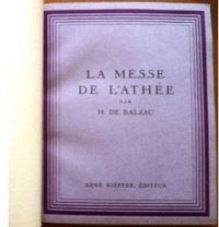 Couverture du livre La Messe de l'Athée - Honore De Balzac