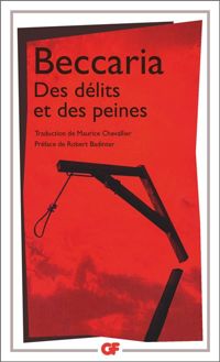 Couverture du livre Des délits et des peines - Cesare Beccaria