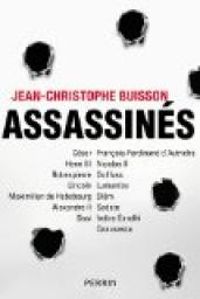 Couverture du livre Assassinés - Jean Christophe Buisson