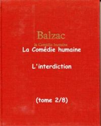 Couverture du livre L'Interdiction - Honore De Balzac