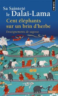 Couverture du livre Cent éléphants sur un brin d'herbe - Dalai Lama