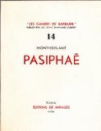 Couverture du livre Pasiphaë - Henry De Montherlant