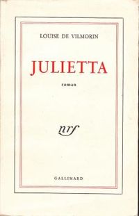 Couverture du livre Julietta - Louise De Vilmorin