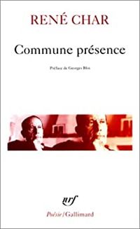 Couverture du livre Commune présence - Rene Char