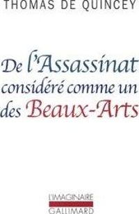 Couverture du livre De l'Assassinat considéré comme un des Beaux-Arts - Thomas De Quincey