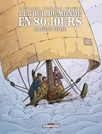 Couverture du livre Le tour du monde en 80 jours - Loic Dauvillier