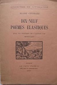 Couverture du livre Dix-neuf poèmes élastiques - Blaise Cendrars