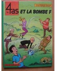 Couverture du livre Les 4 as et la bombe F - Georges Chaulet