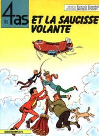 Couverture du livre Les 4 as et la saucisse volante - Georges Chaulet