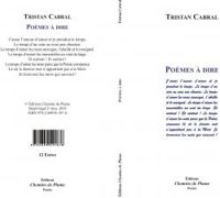 Couverture du livre Poèmes à dire - Tristan Cabral